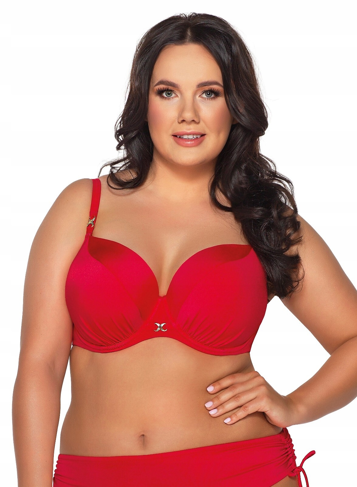Ava Plavková Podprsenka Červená Full Cup Vyztužená Sk 180 Barbados 75C
