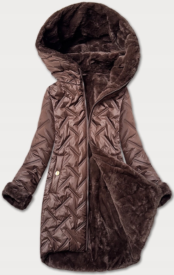 Přechodová Bunda B8253 Čokoláda S (36)