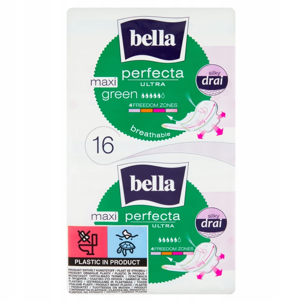 

Podpaski Bella Perfecta Maxi Green 16 szt.
