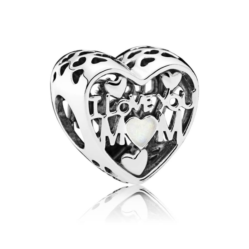 

Charms Pandora - Serce Kocham Cię Mamo 792067EN23