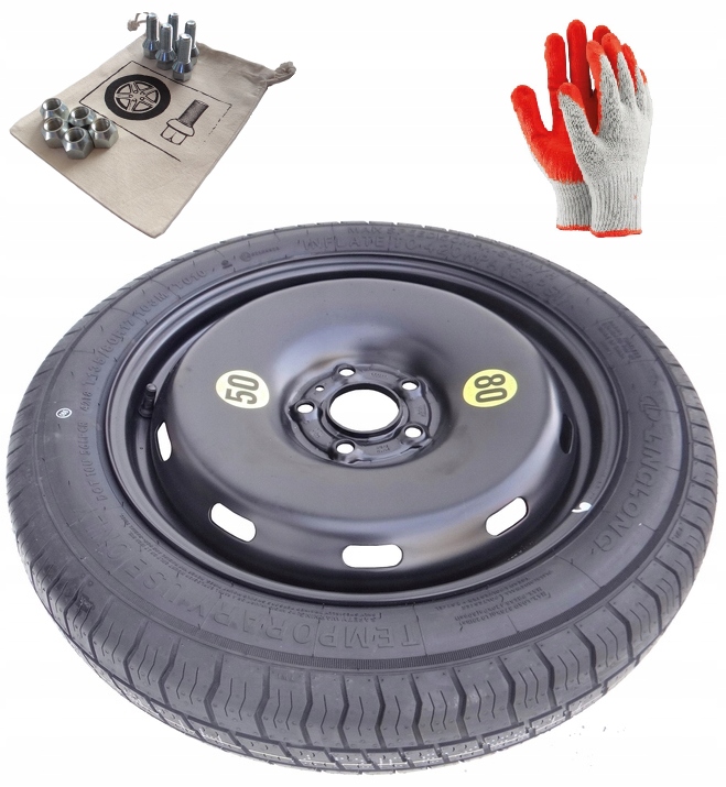 nové Dojezdové Kolo 135/80 R17 Mercedes E W213 (2013-2023) Šrouby