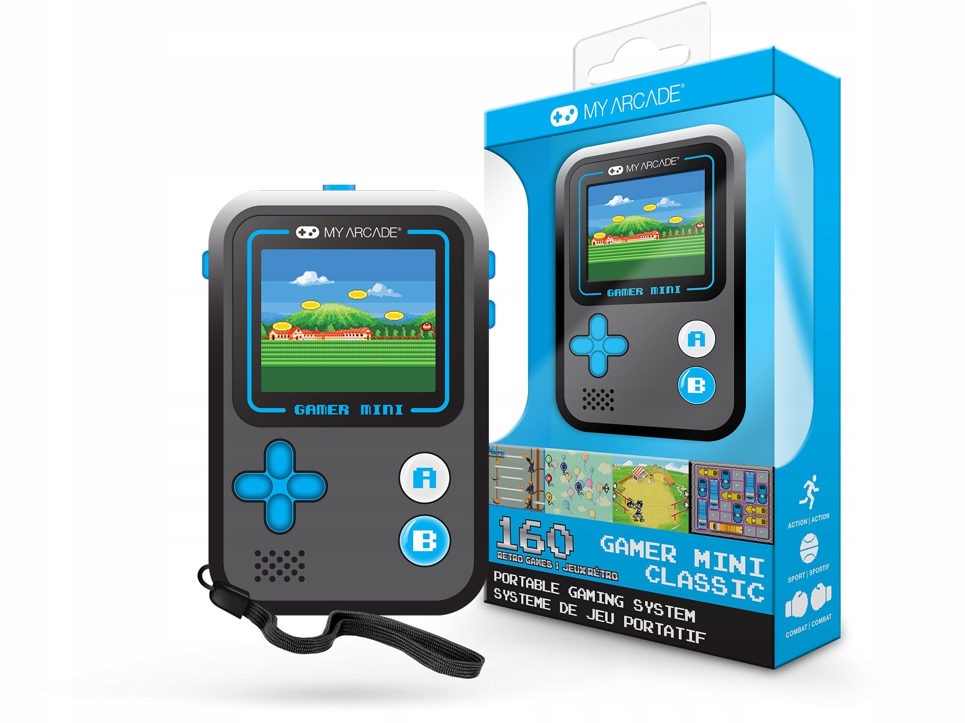 Mini Konsola Przenośna Retro 160 Gier DGUN-3926