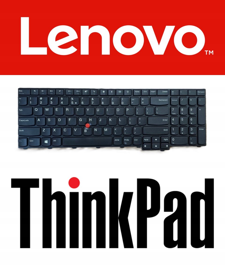Klávesnice pro Lenovo ThinkPad T470/480 A475/485 L570 Qwerty Us Int. 01AX681