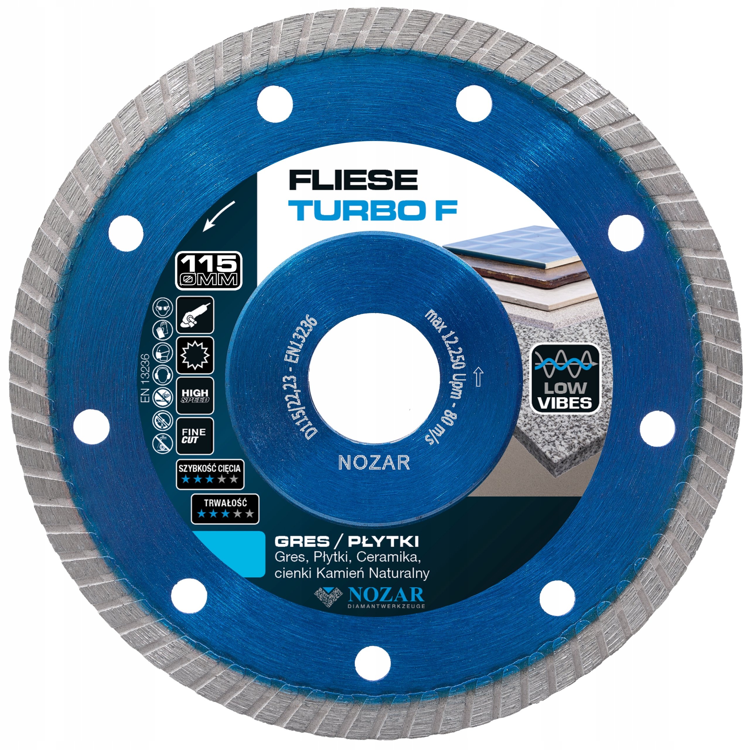 Diamantový kotouč Nozar Fliese Turbo F 115 mm