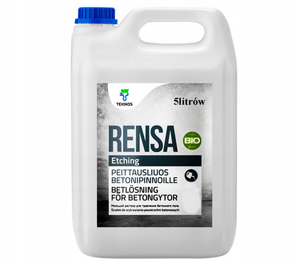 Rensa Etching kdysi Betoni 5L od Teknos originál hotový leptá beton