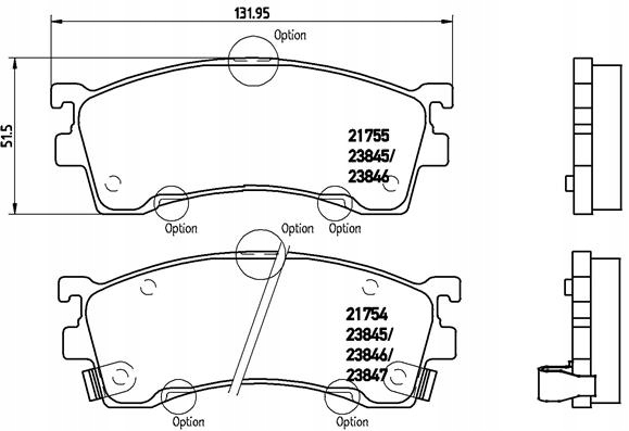 Klocki hamulcowe BREMBO P49023