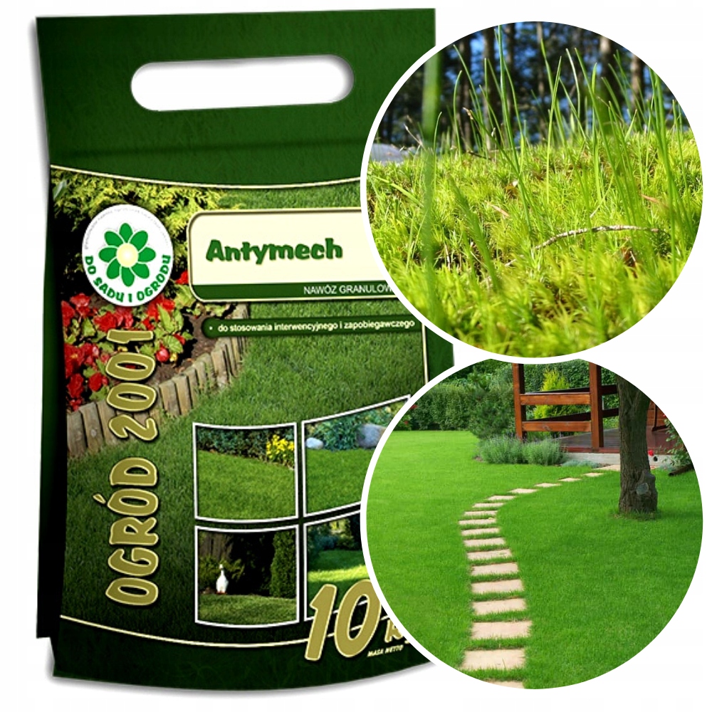 

Nawóz Do Trawnika Trawy Na Mech 10KG Antymech +fe