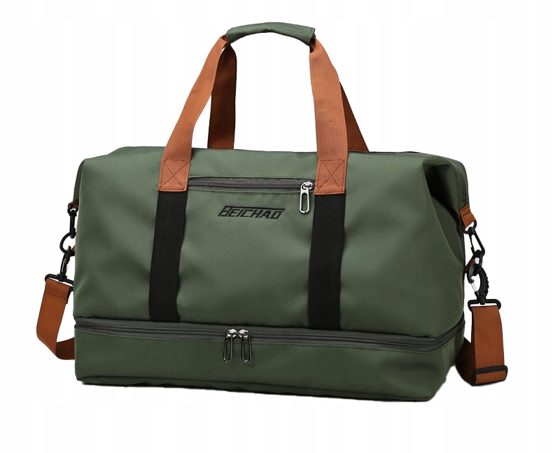 TORBA PODRÓŻNA SPORTOWA TURYSTYCZNA BAGAŻ PODRĘCZNY WODOODPORNA ZIELONA Stan opakowania oryginalne