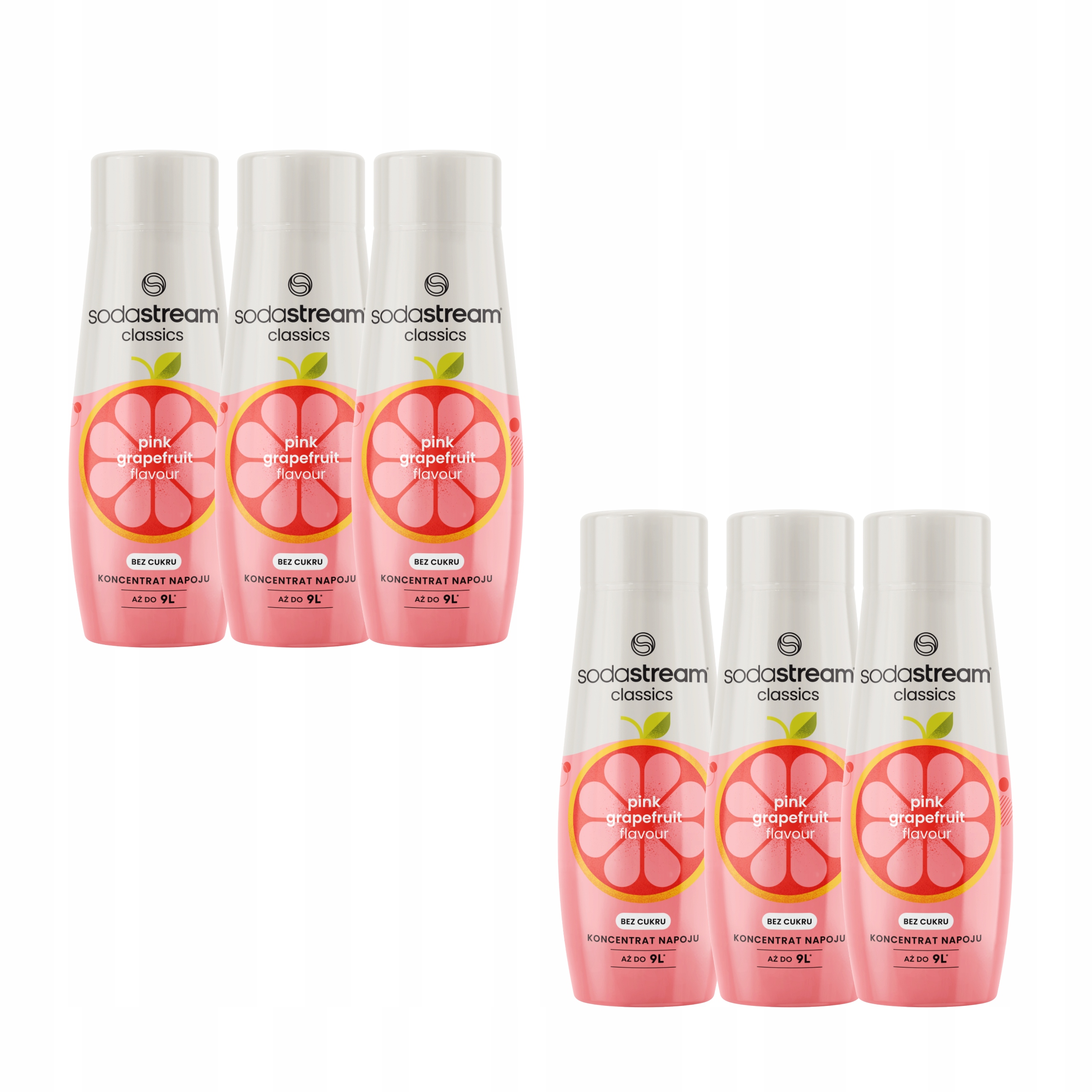 Levně 6 x Sodastream Sirup Grapefruit Bez Cukru 440 ml Koncentrát na vodu