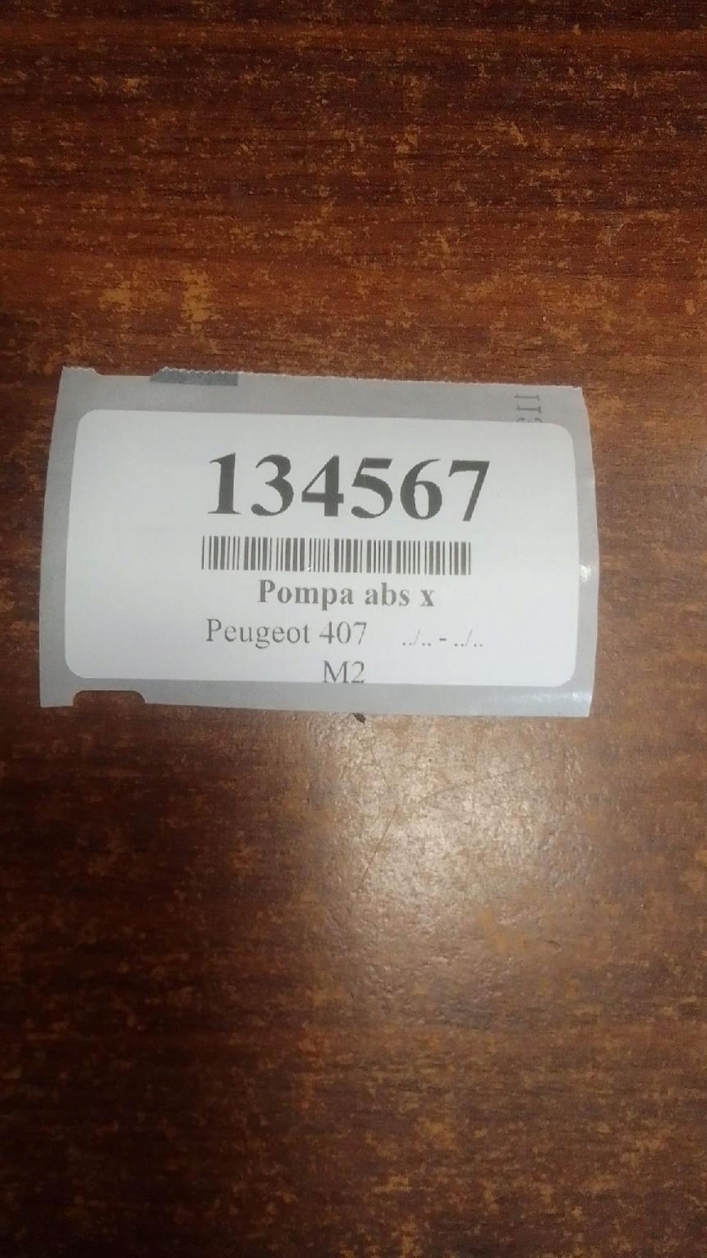 PEUGEOT 407 Pompa ABS 9661731180