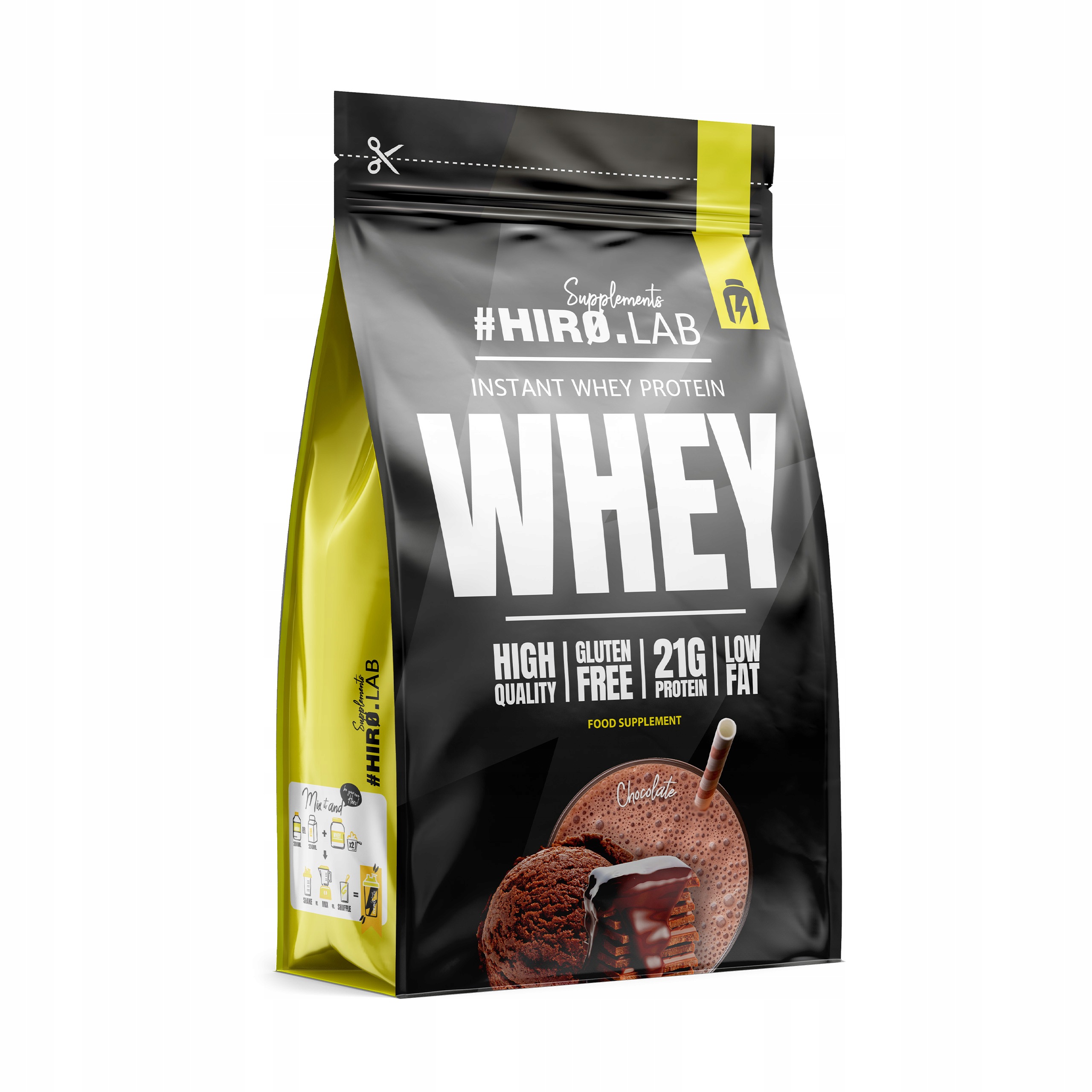 Hiro.Lab Instant Whey Protein 750 g Protein Wpc Čokoláda