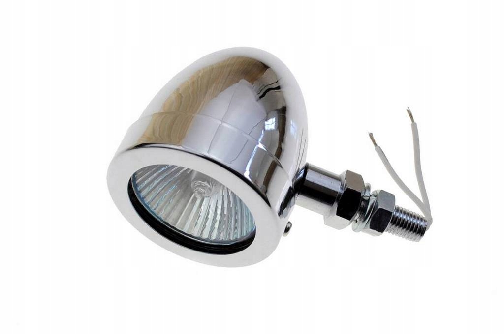 MINI REFLEKTOR LAMPA LIGHTBAR HALOGEN CHROMOWANY (1599)