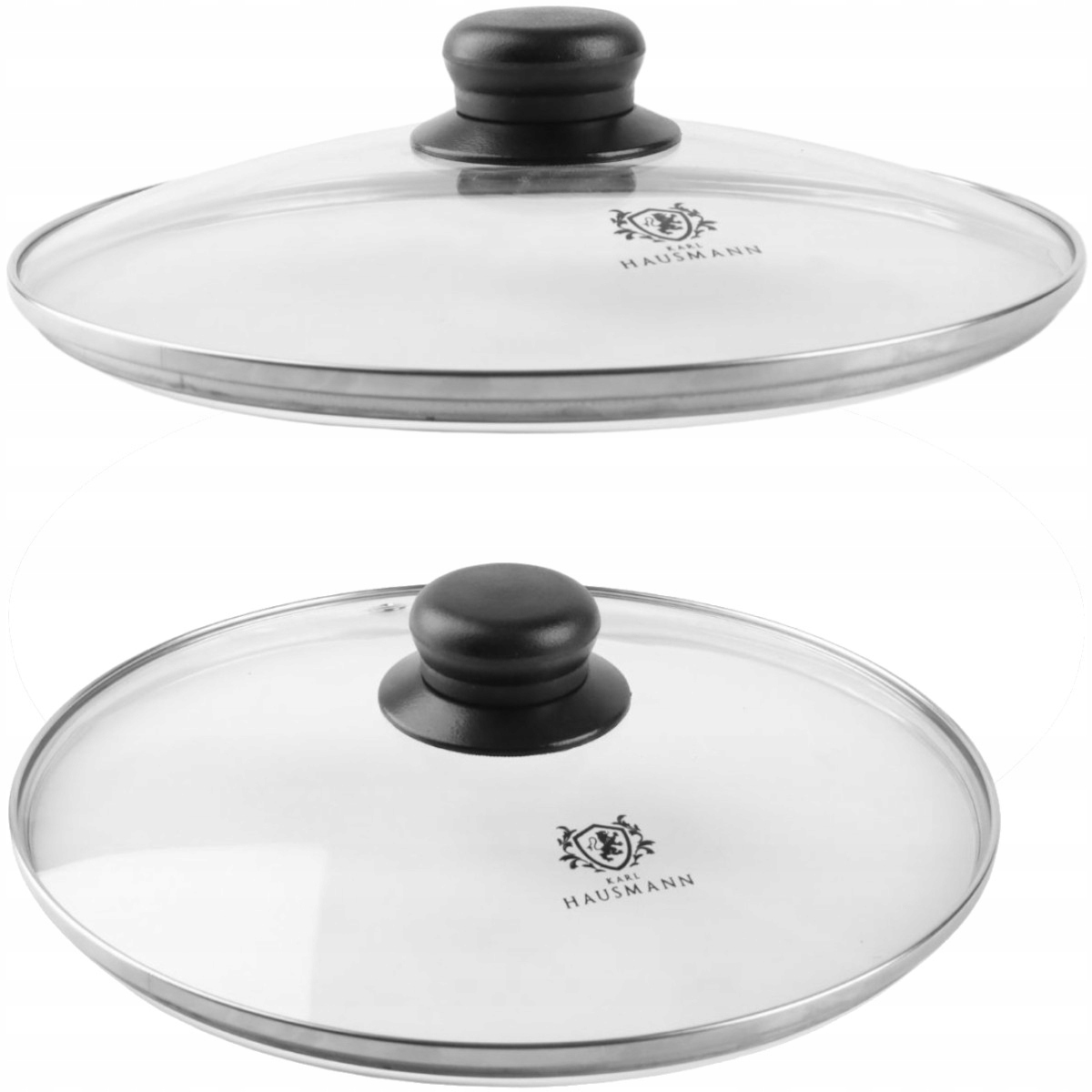 PRZYKRYWKA SZKLANA 28 CM POKRYWKA SZKŁO HARTOWANE POKRYWA Z GAŁKA