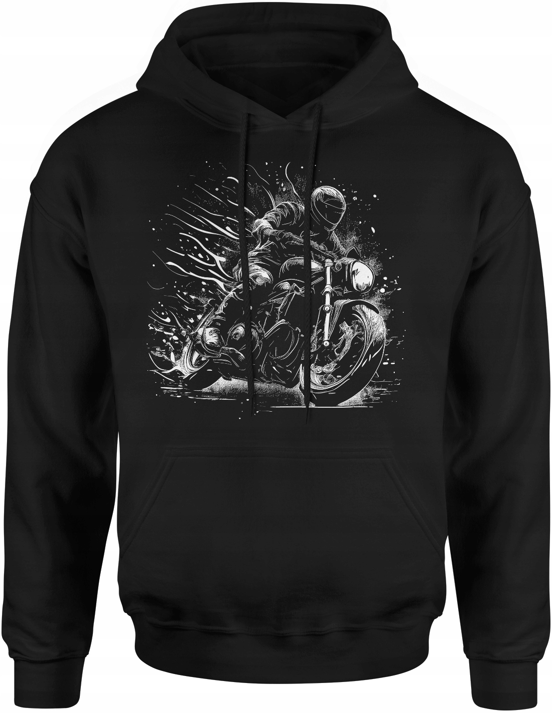Bluza Motocyklowa Męska Motocykl Na Motor Roz M Z Kapturem Dresowa Nadruk