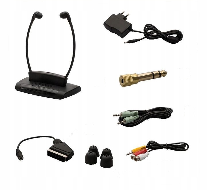 Słuchawki bezprzewodowe 2.4 GHz TREVI FRS 1480 R TV-stereo Czerniejewo •