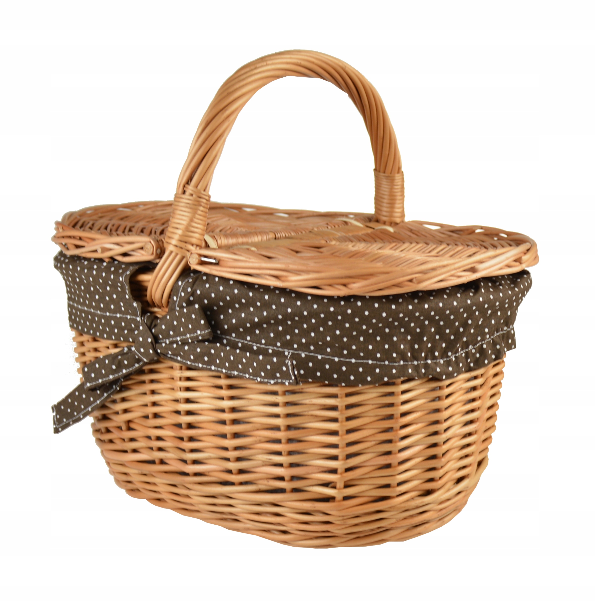 KOSZYK NA PIKNIK wiklinowy kosz PIKNIKOWY roz. M