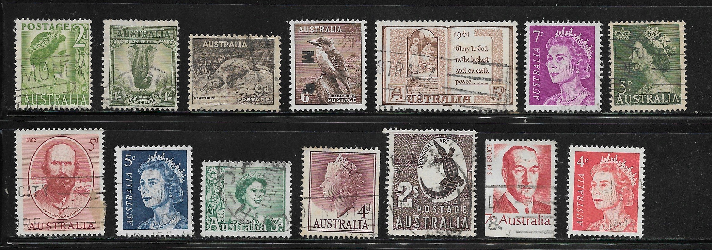 Australia, zestaw znaczków