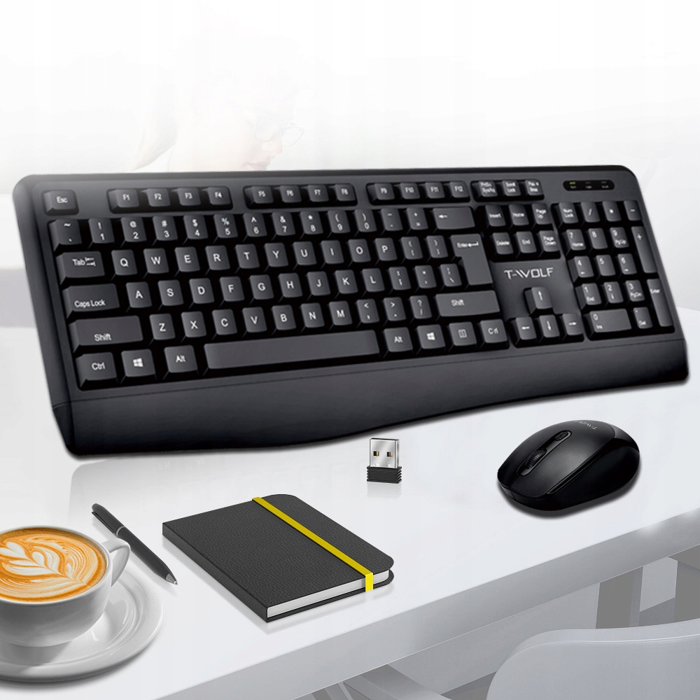 T-WOLF TF100 KLAWIATURA MEMBRANOWA BEZPRZEWODOWA WIRELESS BT + MYSZ MYSZKA Kod producenta DO GRANIA BIURA ZESTAW MYSZKA WIRELESS