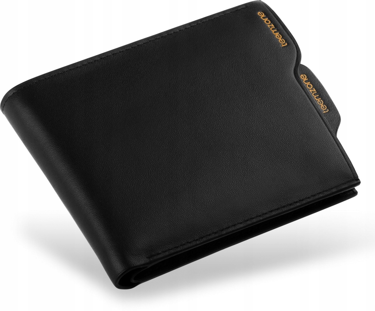 

Portfel Męski Skórzany Płaski Zamek Pudełko Etui