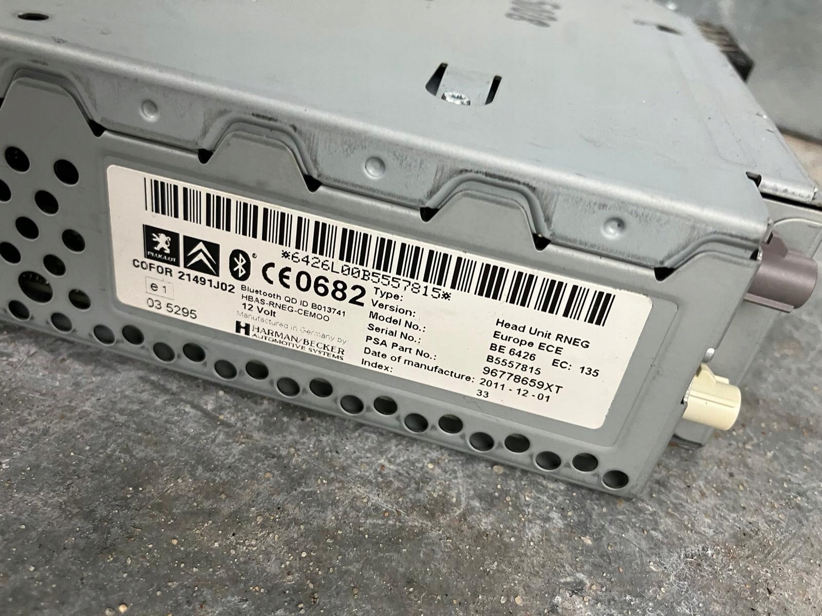 RADIO Navigation 5008 et C4 PICASSO 96778659XT