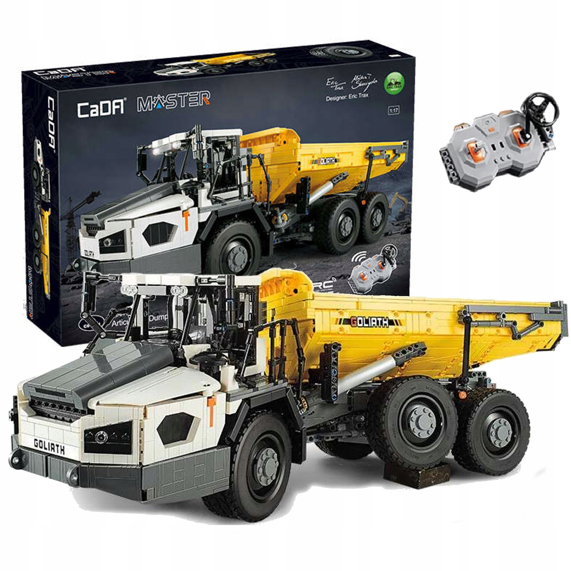 CADA KLOCKI WIELKA CIĘŻARÓWKA WYWROTKA ZDALNIE STEROWANA 3067 El.