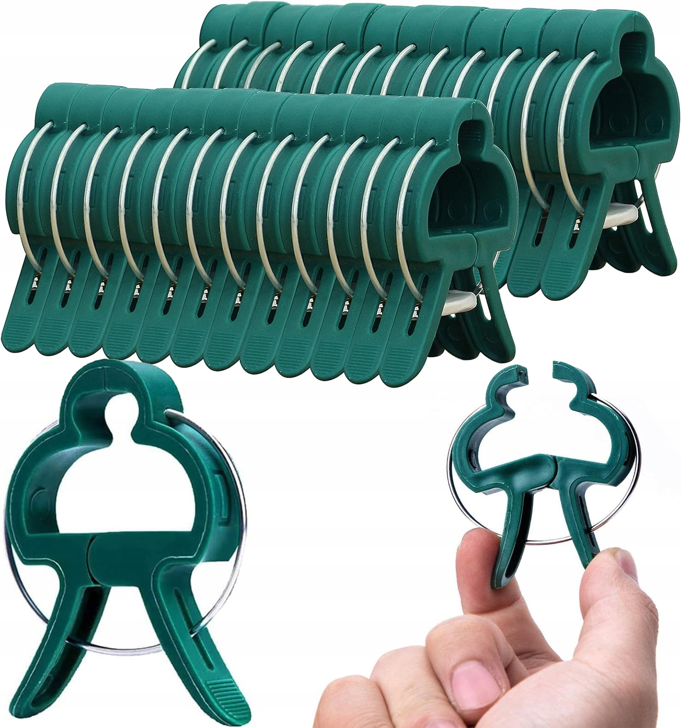 ZAPINKI DO MOCOWANIA ROŚLIN POMIDORÓW KWIATÓW ŁODYG KLIPSY MOCOWANIE 20szt.