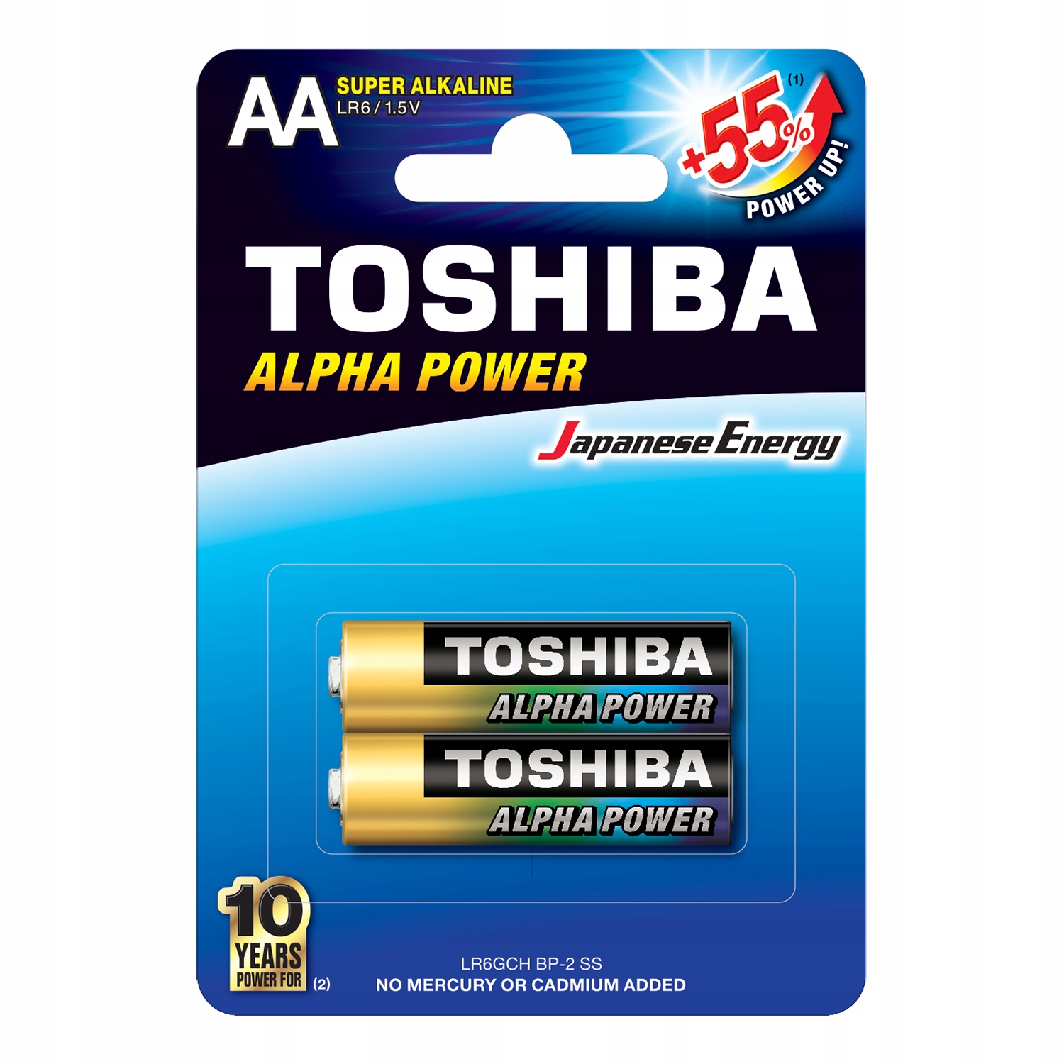2x Baterie Alkaliczne Toshiba Paluszki LR6 Aa