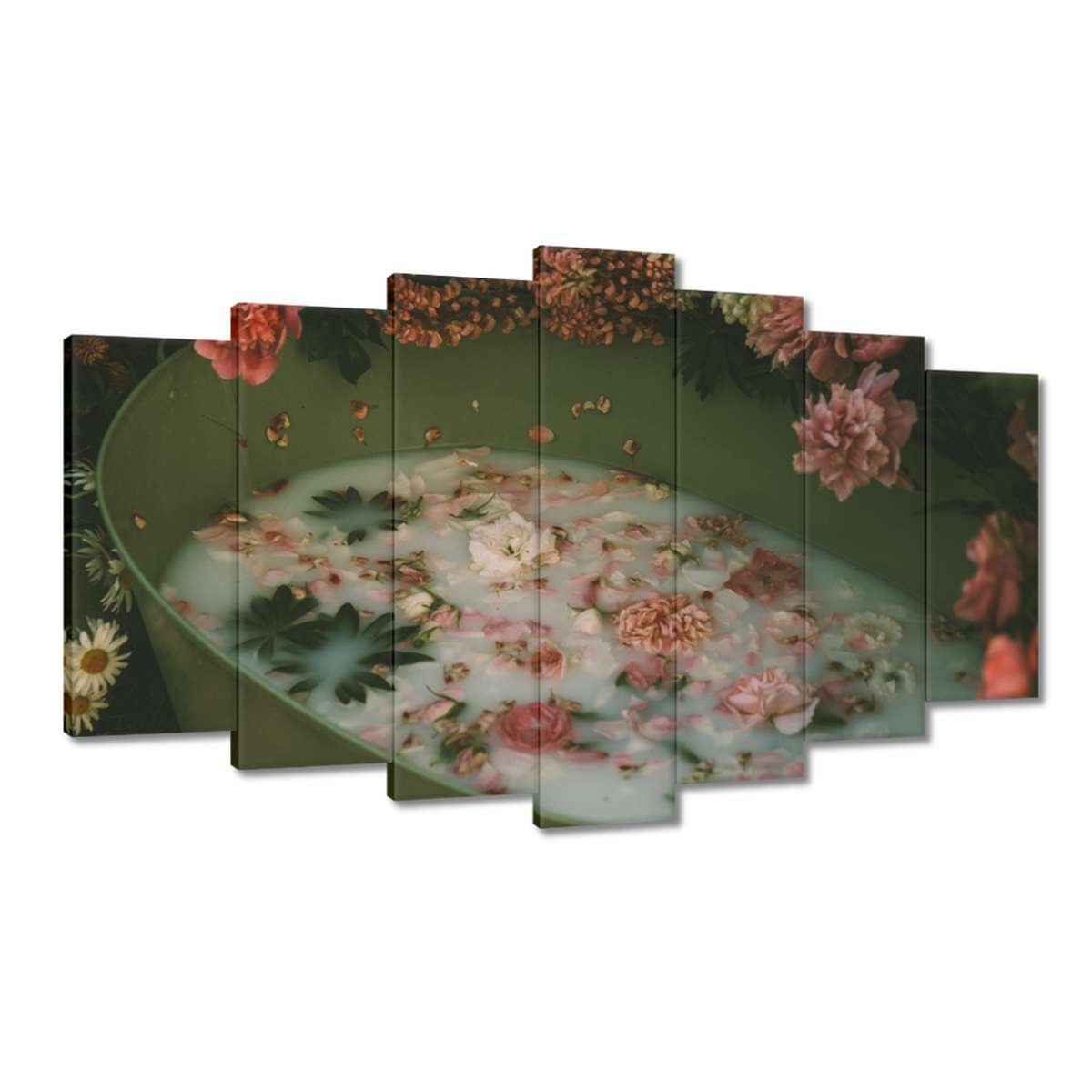 Obrazy 140x80 Mléčná koupel Květiny