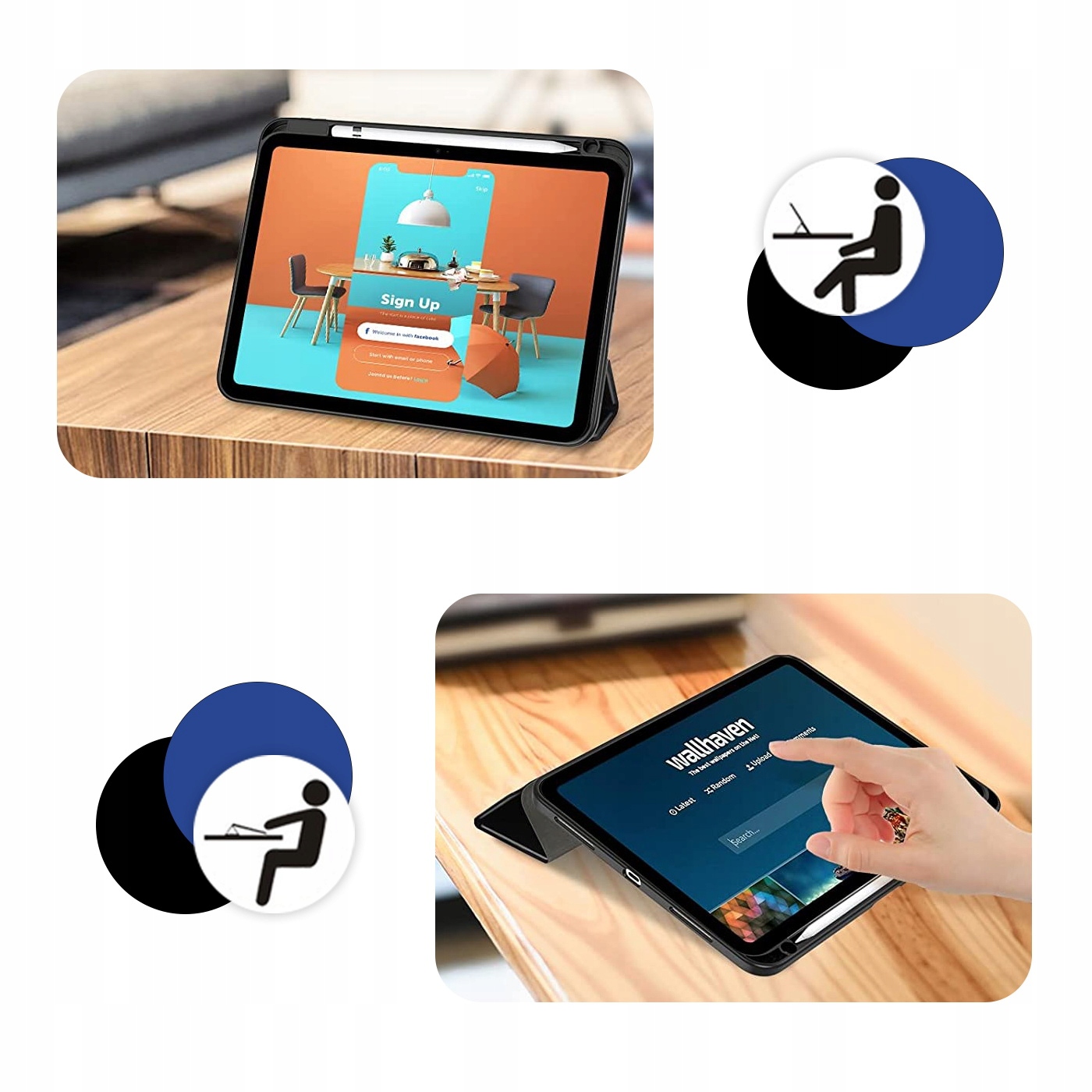 PRZEŹROCZYSTE ETUI DO APPLE IPAD GEN 10 A2757 10.9 CZARNY Rodzaj zamiennik