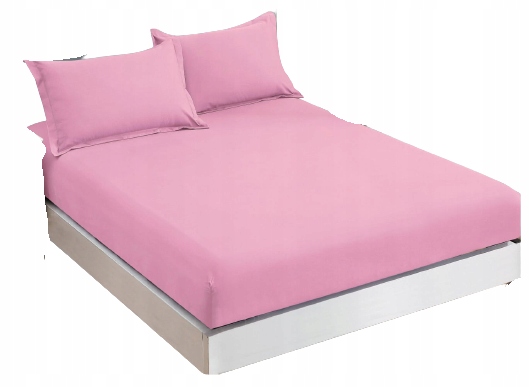 

Bawełniane Prześcieradło Z Gumką 180x200 Różowe