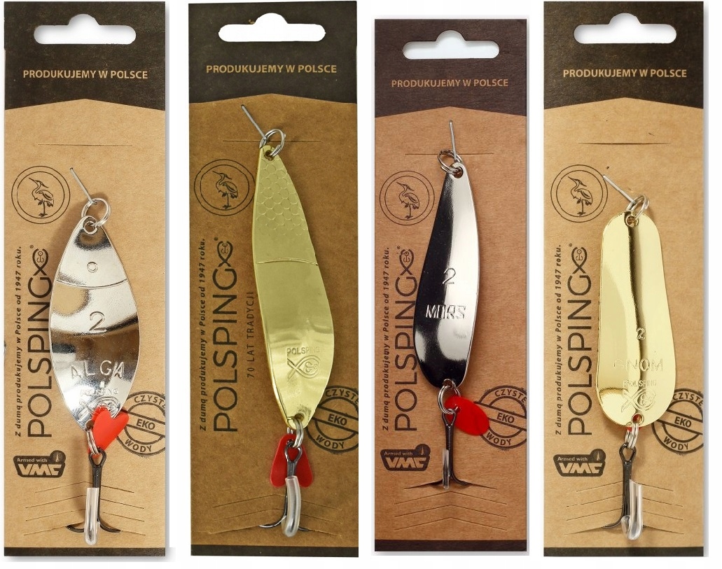 

Błystka Wahadłowa Nr 3 Alga Gnom Mors Wydra 4 Szt