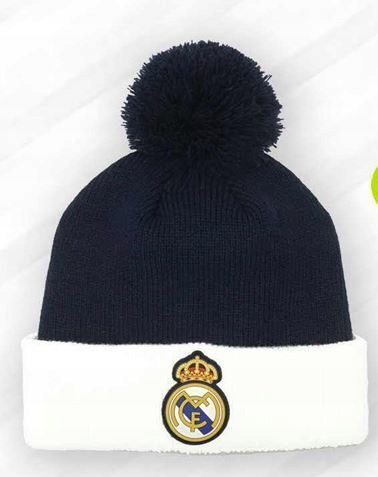 Real Madryt zimowa czapka Pompon Junior 52-54 cm