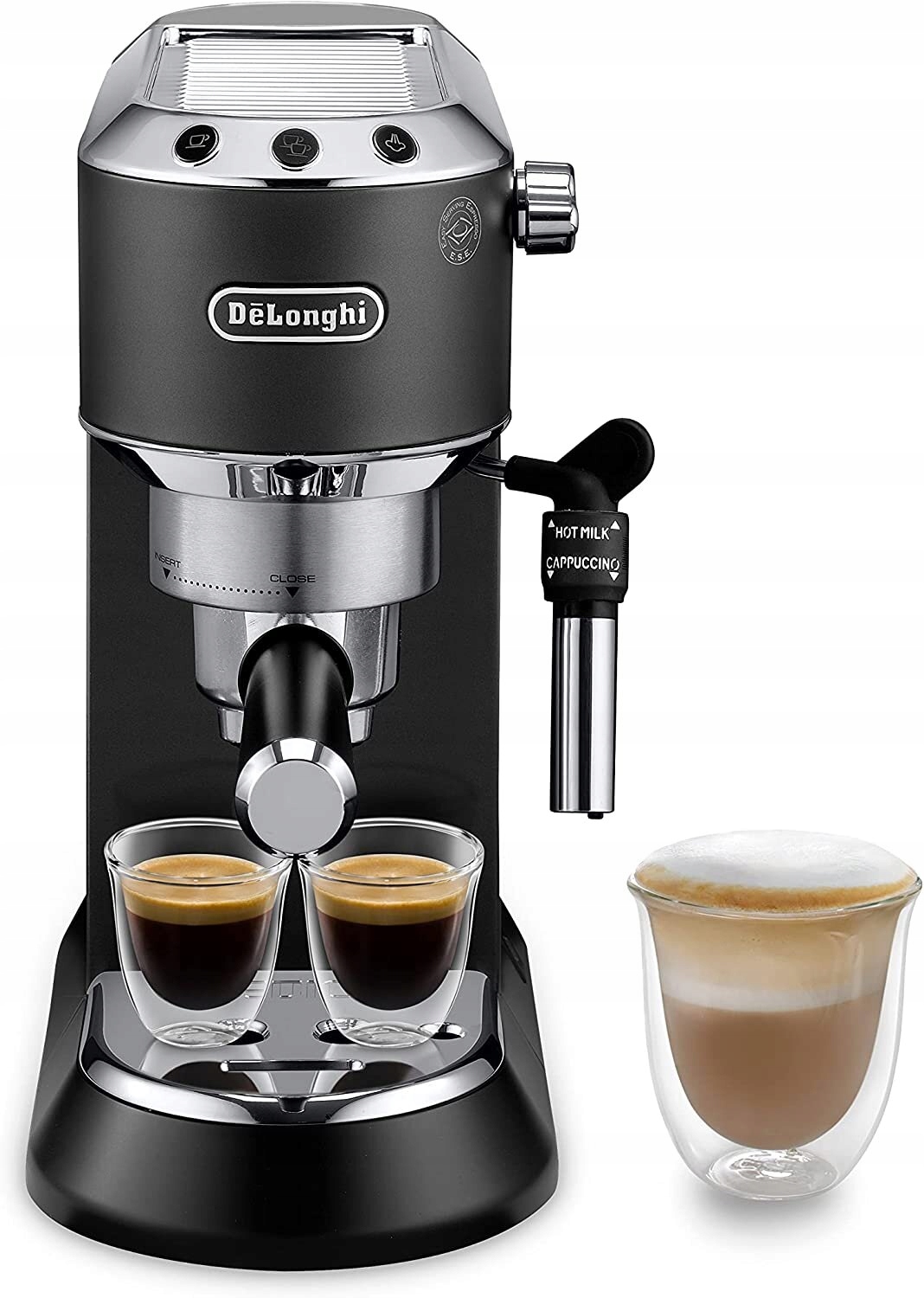 Pákový Kávovar Delonghi Dedica Style Ec 685.BK (1350 W, 15 Bar, Čierny)