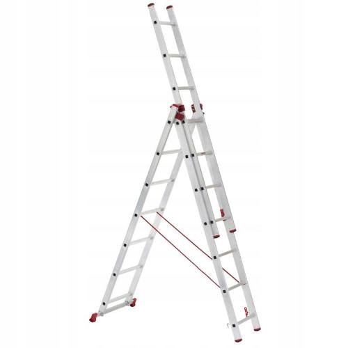 Rebrík Al, 3 x 11 priečok, 3,15 7,11 m univerzálny, Alve Enpro 6611