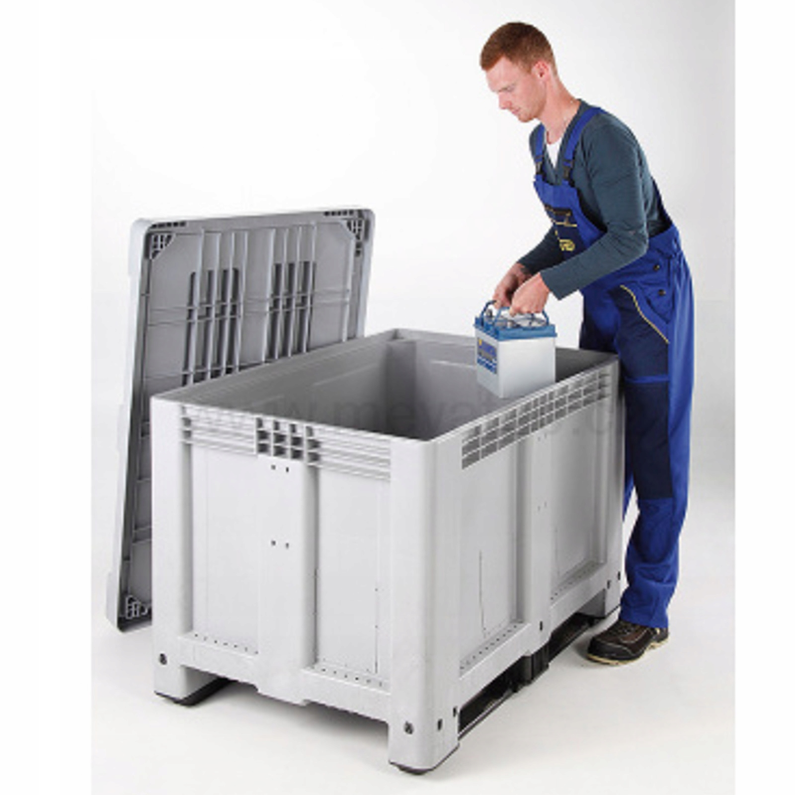 Skrzyniopaleta skrzynia z paletą EURO 500L 120x80x80 cm Materiał plastik