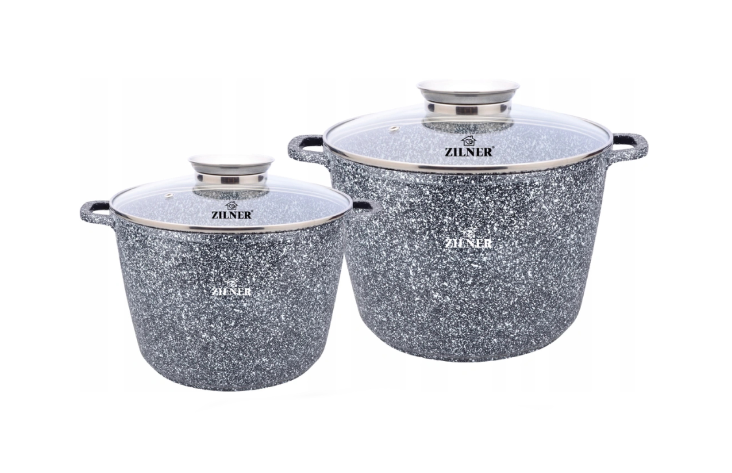 GARNKI 4 EL CERAMICZNO-MARMUROWY ZILNER ZL-7066 Linia Premium