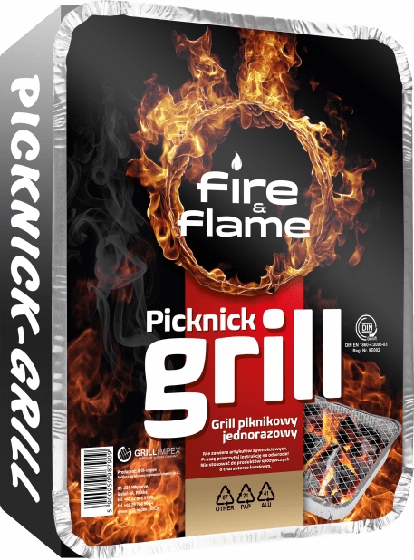 

Grill piknikowy jednorazowy Fire&Flame
