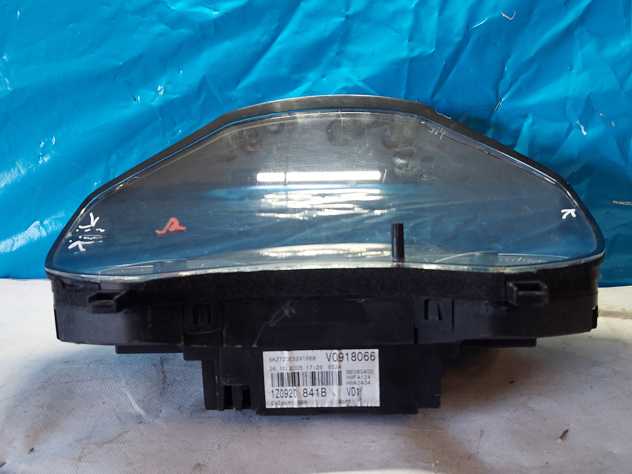 dials clock OCTAVIA II 1.6 B 1Z0920841B