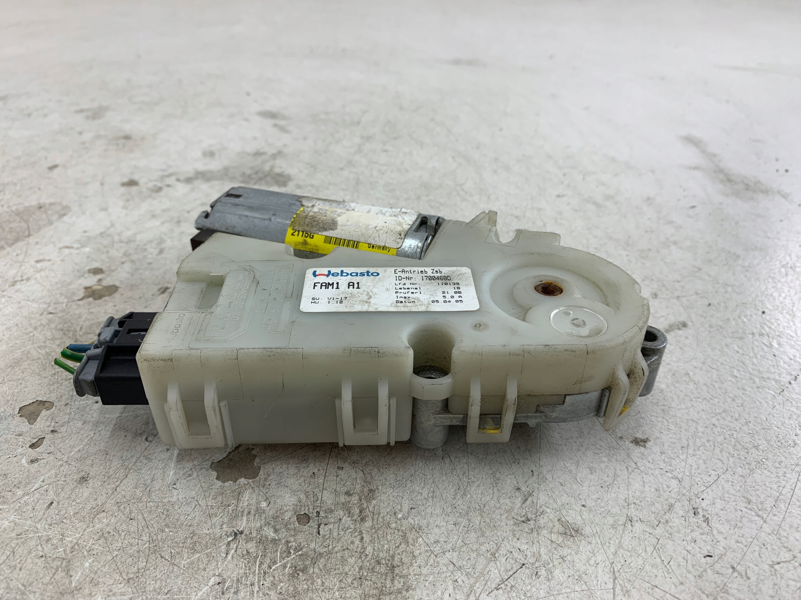 PEUGEOT 307 SW Motor Schiebedach 17004680
