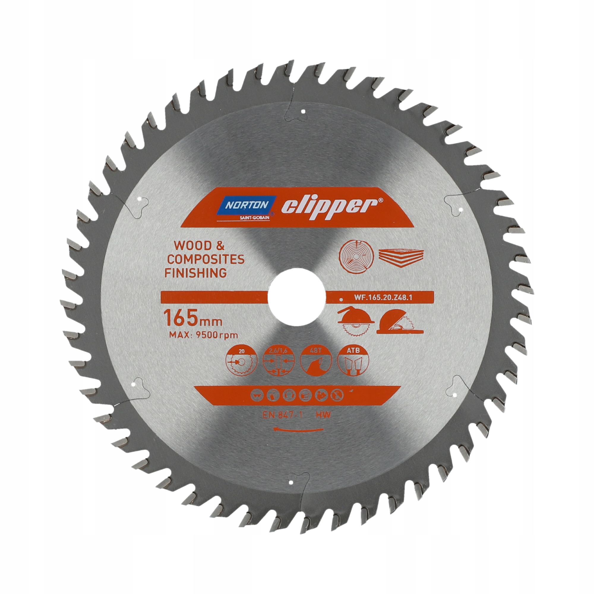 

Tarcza Norton Do Cięcia Drewna 165MMX20 T48