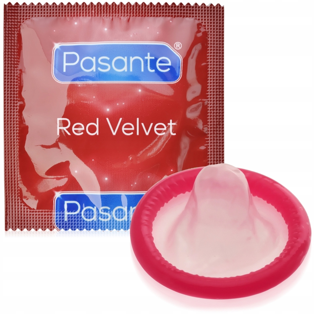 

Pasante Red Velvet Czerwone Prezerwatywy 10 Sztuk