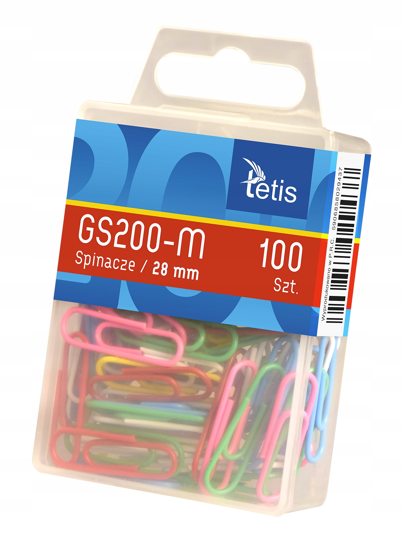 

GS200-M Spinacze Biurowe Kolor. 28MM 100 Szt Tetis