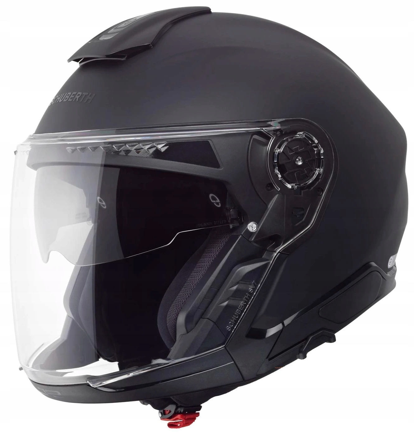 Schuberth J2 Čierna Matná Motocyklová Prilba Otvorená Je Čierna Matná