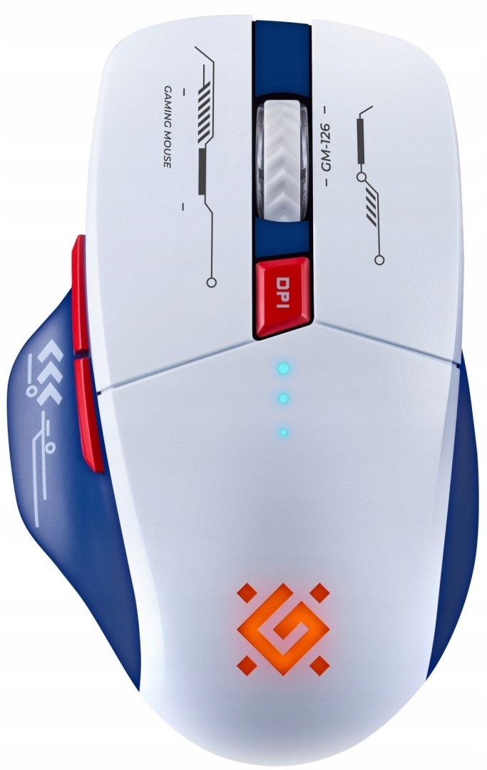 Myš Defender GM-126 Tisa Rf+bt Optic 1600dpi 6P Bílá