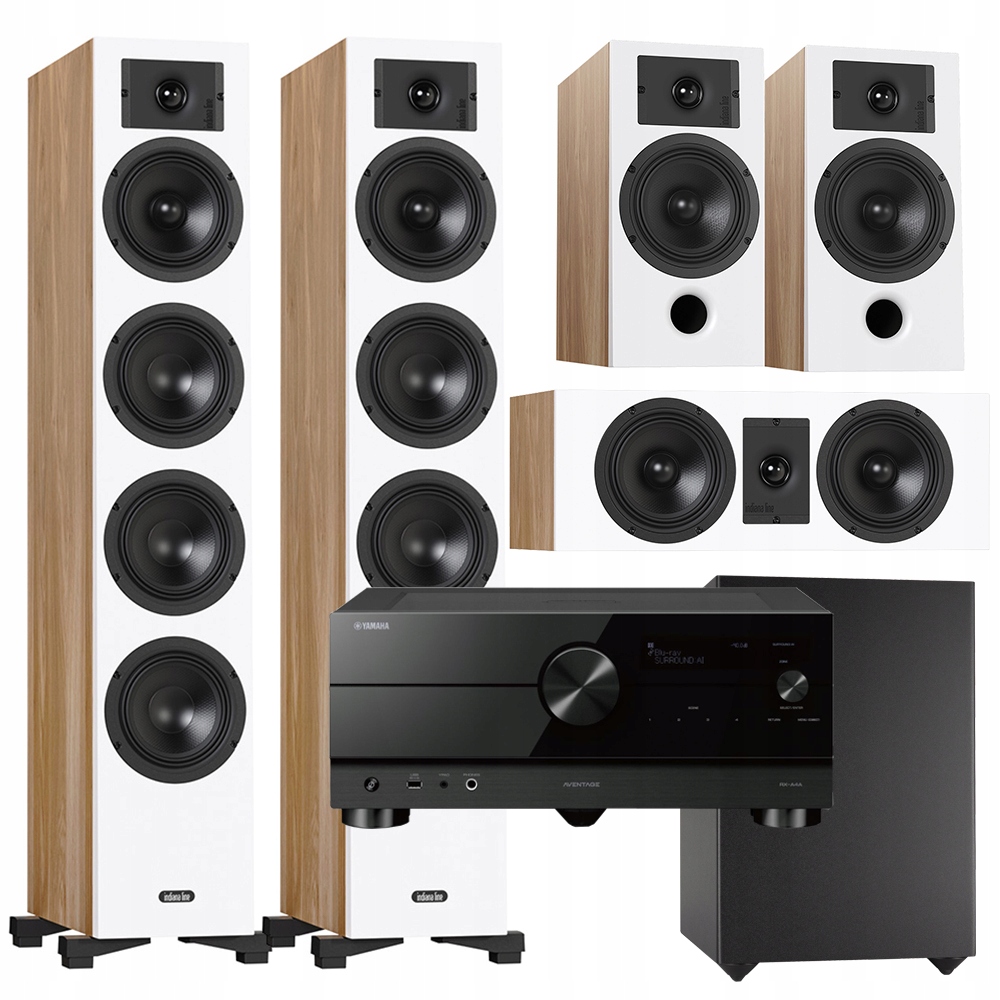 Indiana Line Diva 6 3 7 Basso 880 Yamaha RX-A4A Aventage Set 5.1
