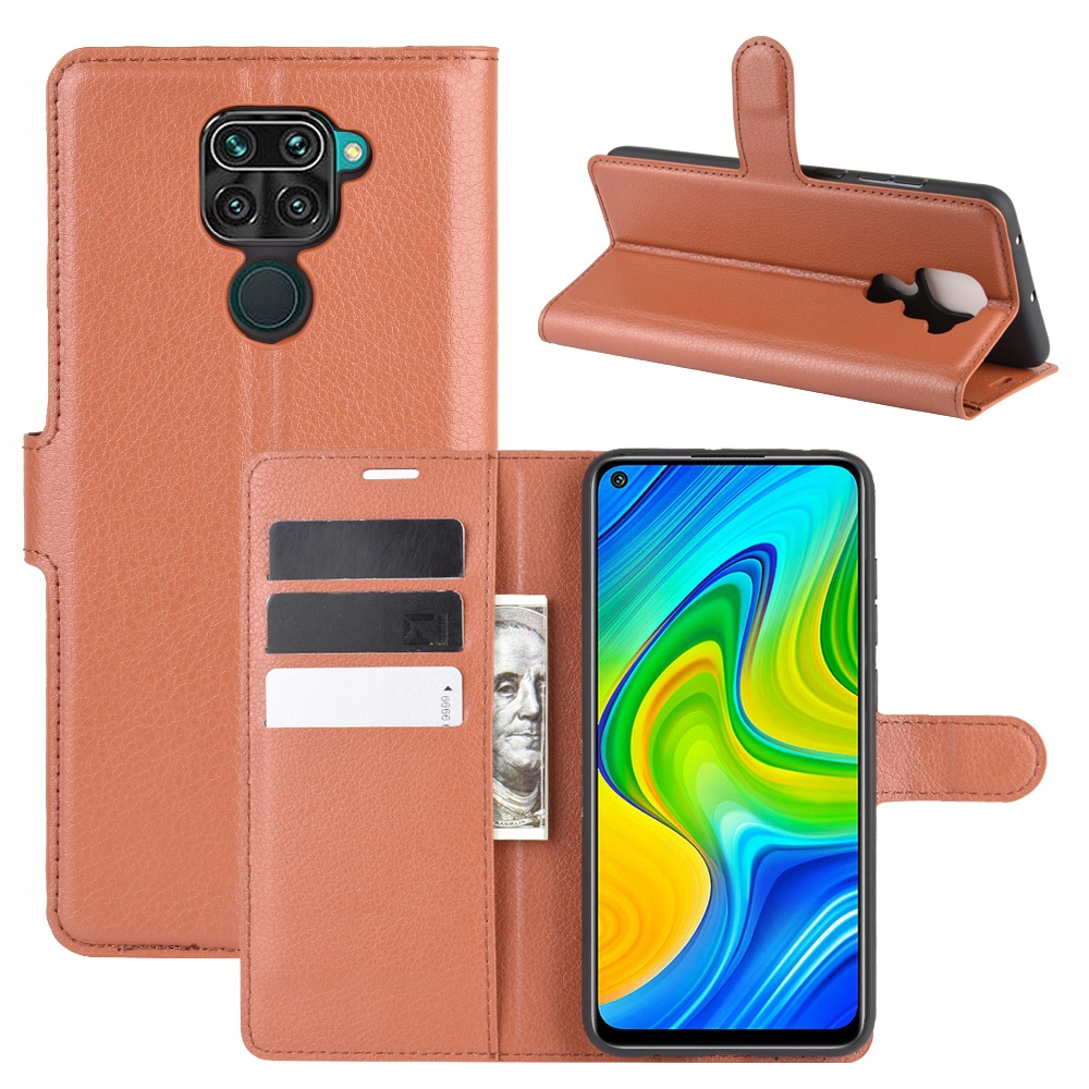 

Etui Case Portfel Litchi Do Xiaomi Redmi Note 9