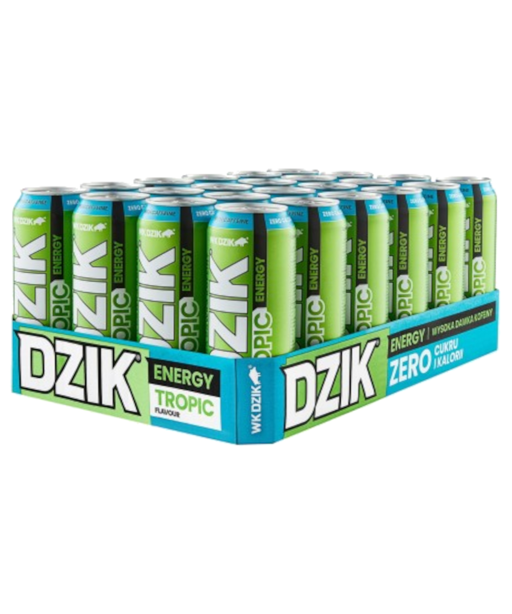 Napój energetyczny Energetyk DZIK ENERGY Drink TROPIC 0kcal 500 ML - 24szt