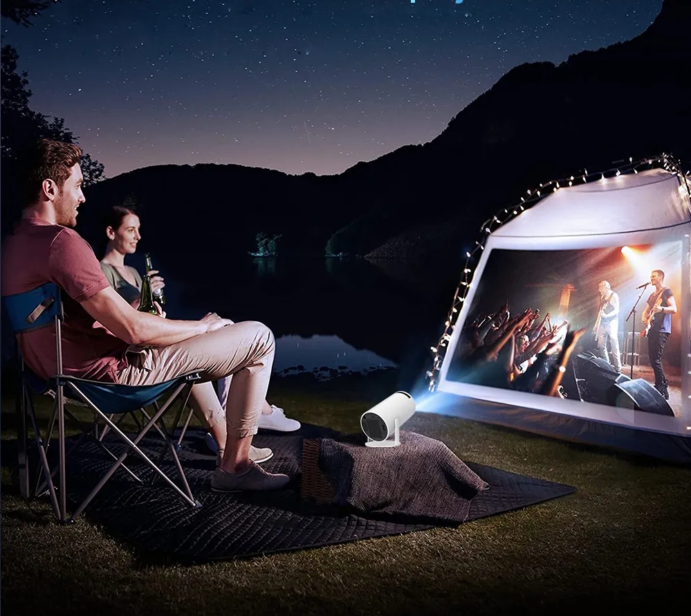 MINI PRZENOŚNY OBROTOWY PROJEKTOR FULL HD + SMART TV BOX Android GŁOŚNIK Żywotność lampy w trybie normalnym 50000 h