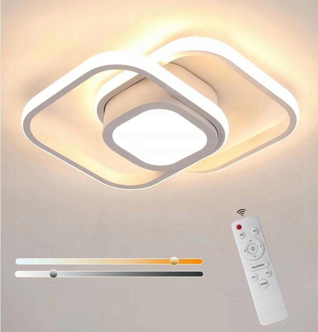 Stropní Svítidlo Stropní Svítidlo Led Čtverec Bílá 3000K-6500K Moderní Do Obývacího Pokoje