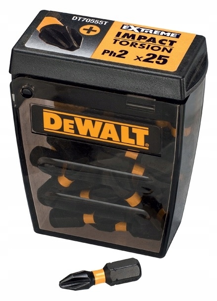 

Końcówka Ph2 udarowe 25szt Dewalt Torsion DT70555T